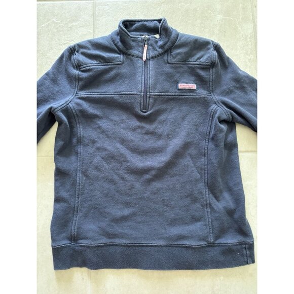 Vineyard Vines Sweater‎ Womens Medium Blue Quarter Zip Set Preppy Cozy Nautical - Picture 10 of 15